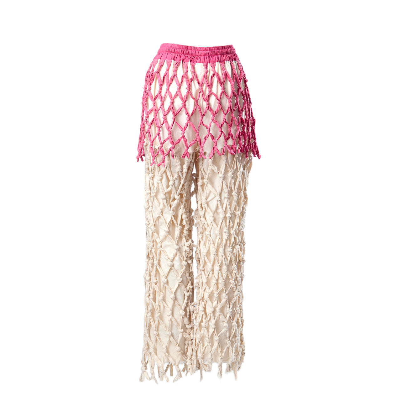 EMÁNA KNOTTED MESH PANTS