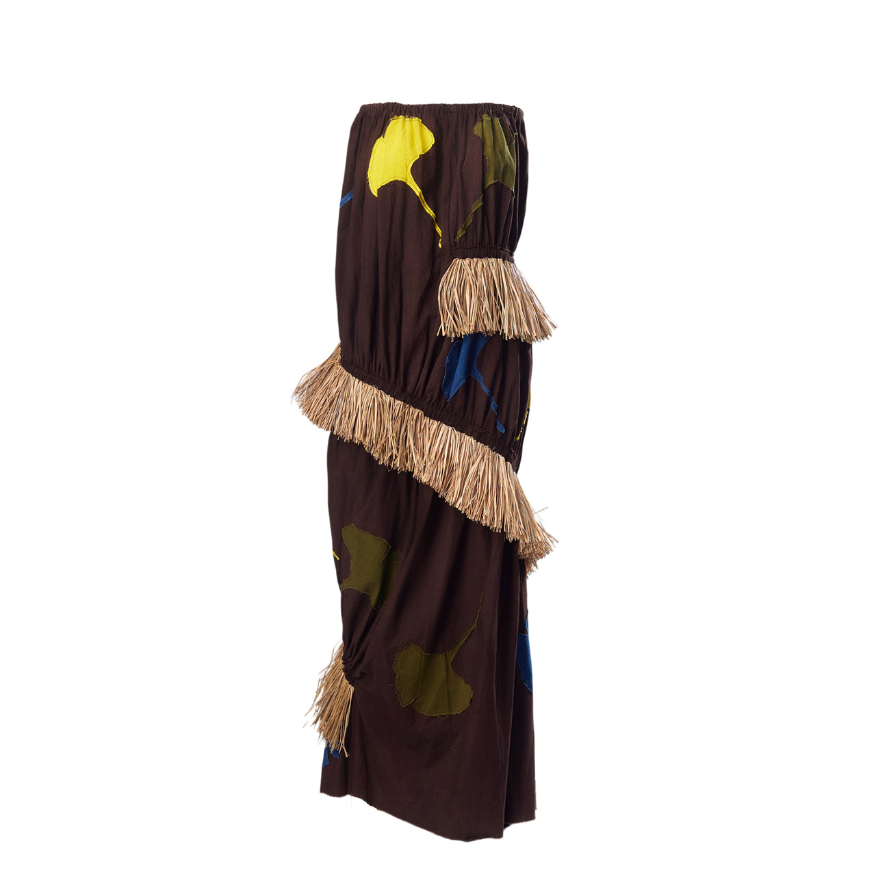 EMÁNA SPIRAL RAFFIA TUBE DRESS