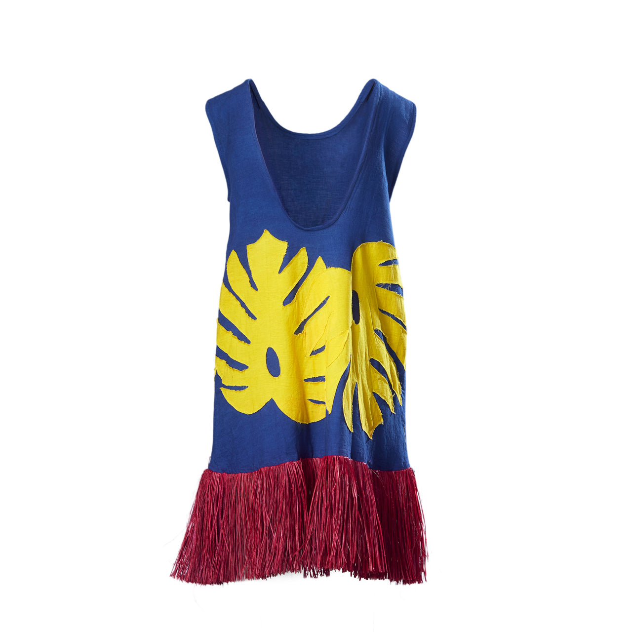EMÁNA RAFFIA MINI-DRESS