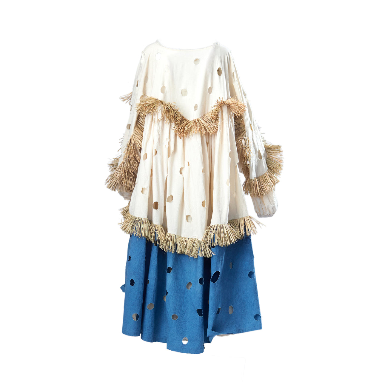 EMÁNA RAFFIA MAXI-DRESS
