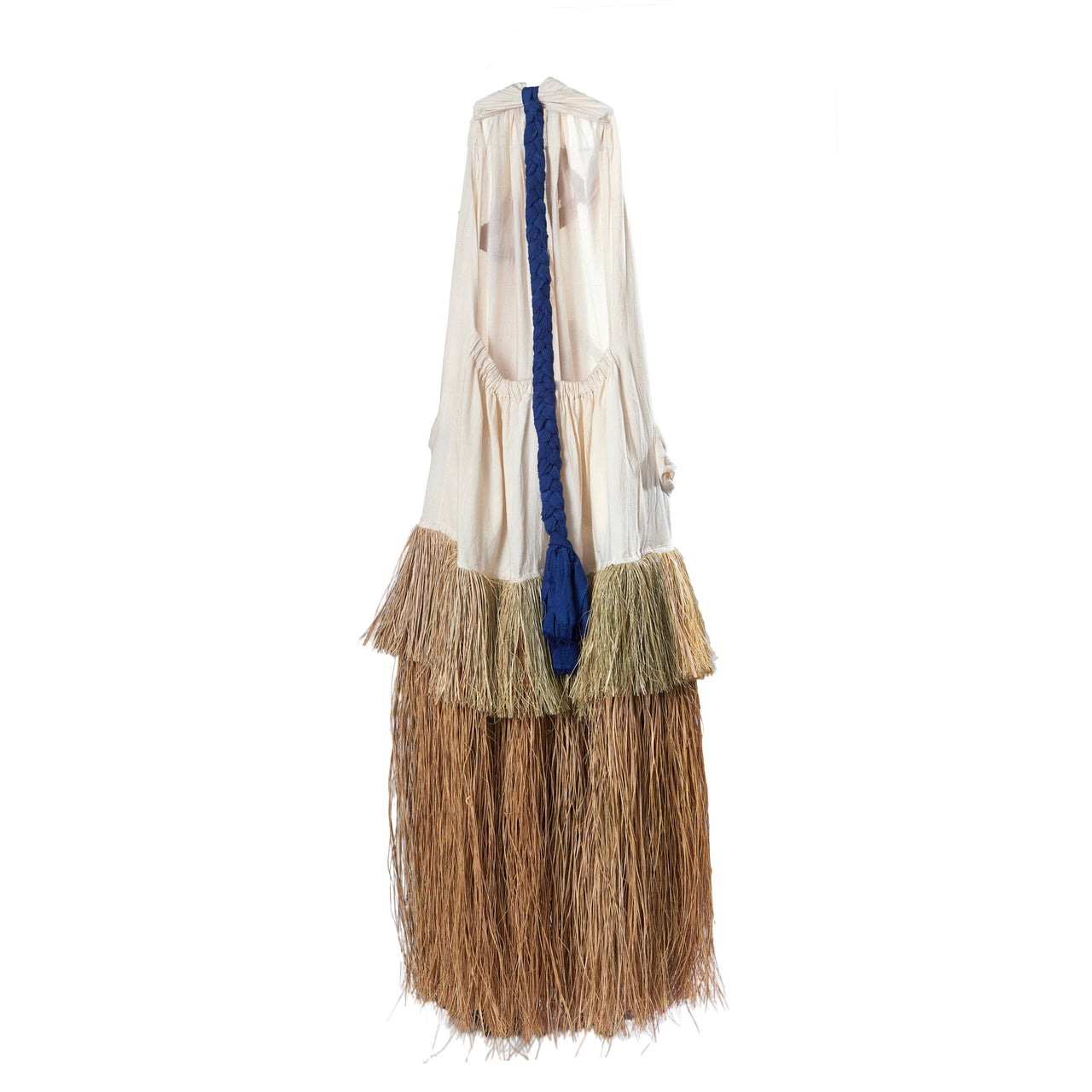 EMÁNA DOUBLE LAYER RAFFIA DRESS