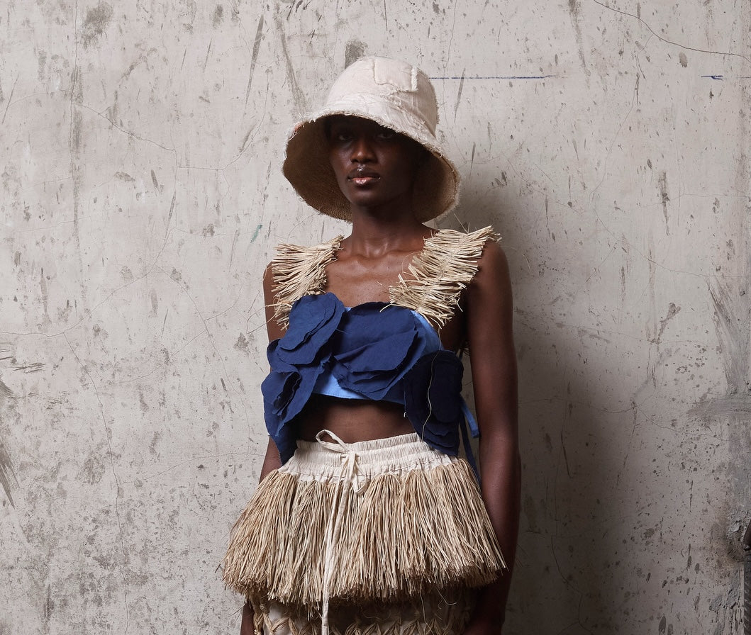 The Chinwe Patchwork Crop Top