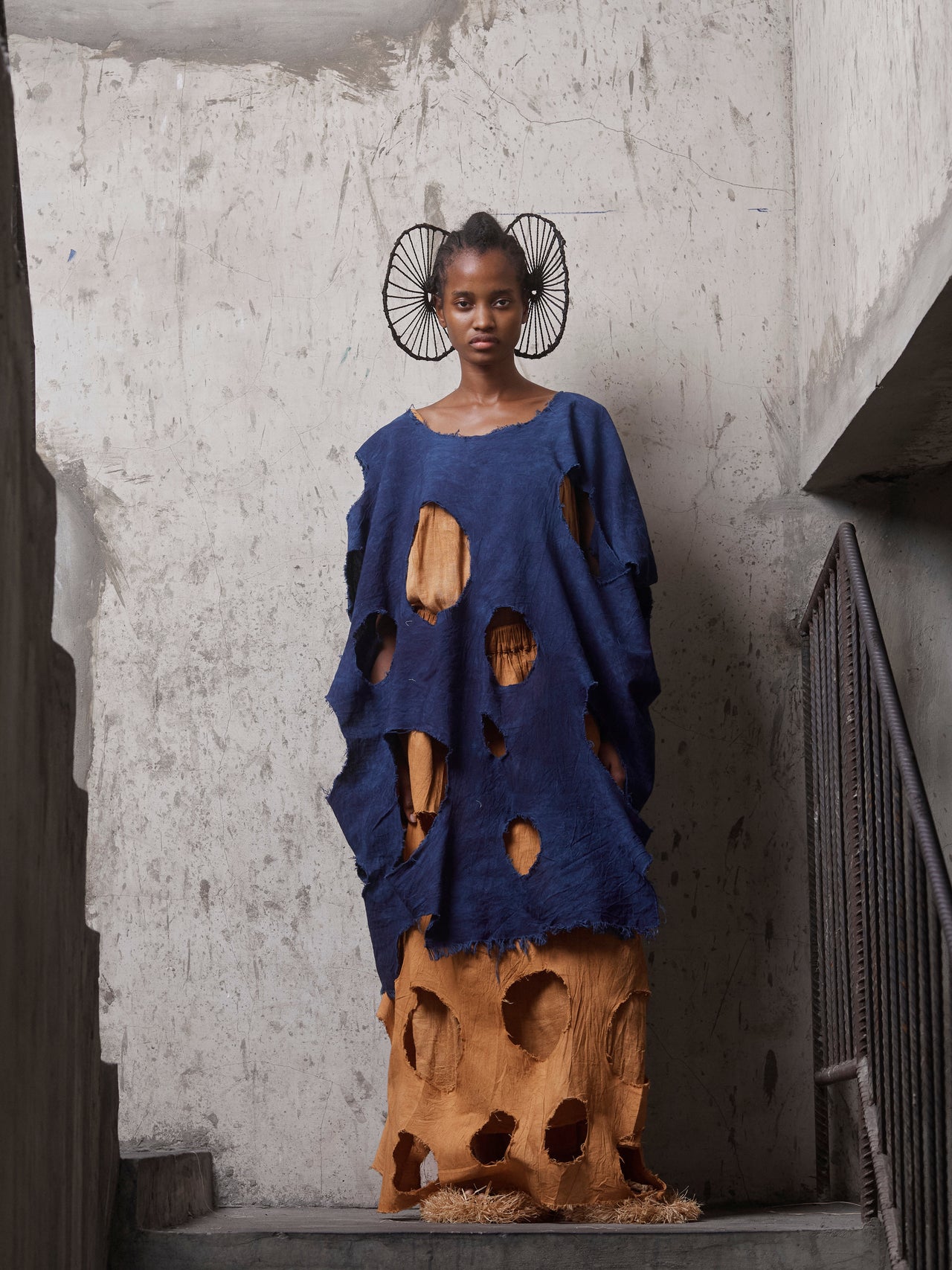 Ibóng Cut-Out Cotton Dress