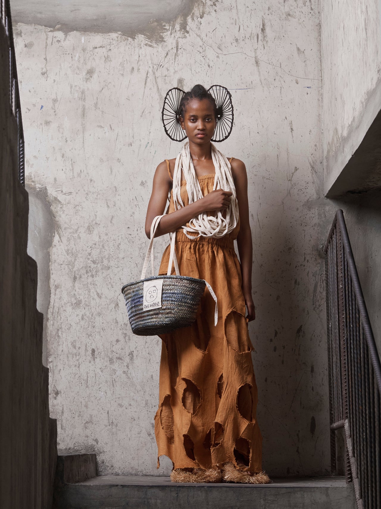 Ibóng Cut-Out Cotton Skirt
