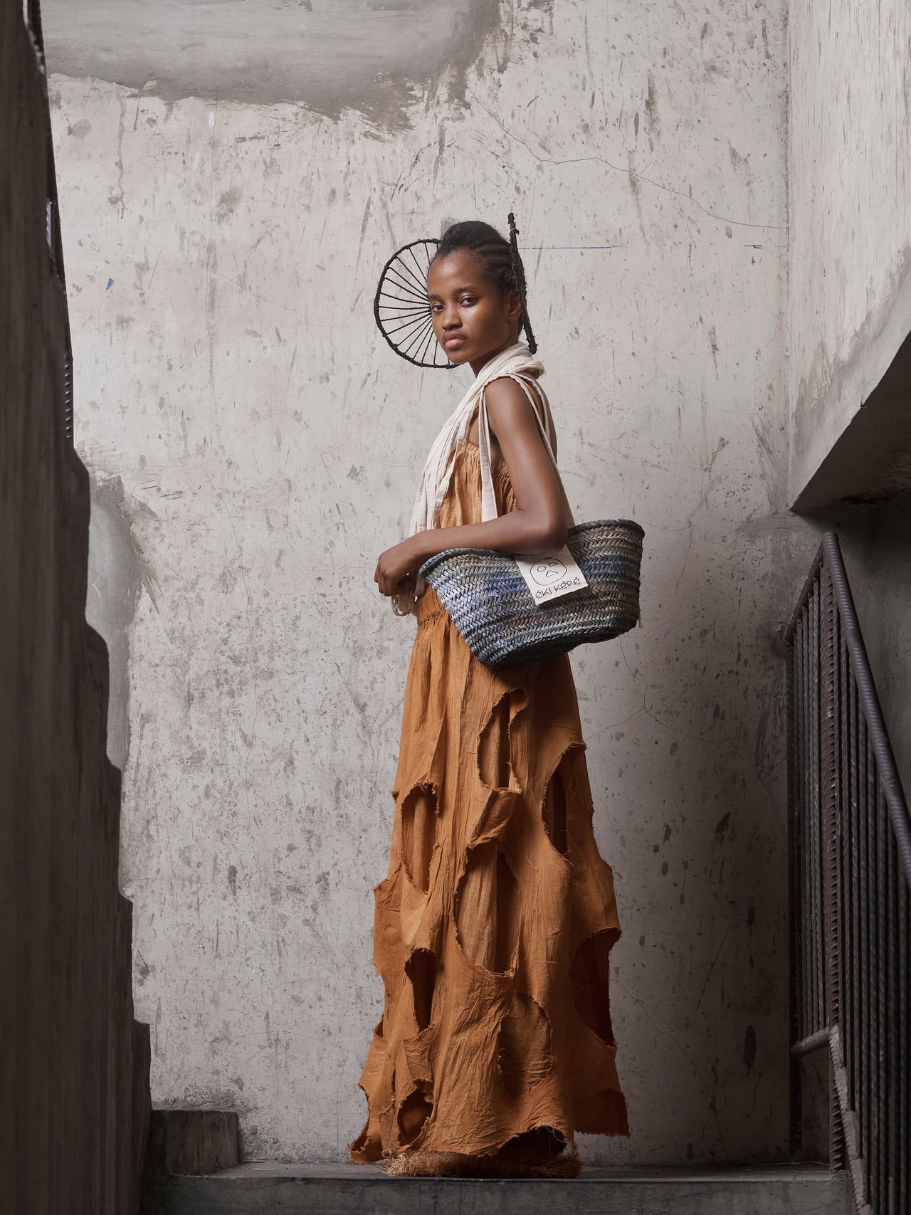 Ibóng Cut-Out Cotton Skirt