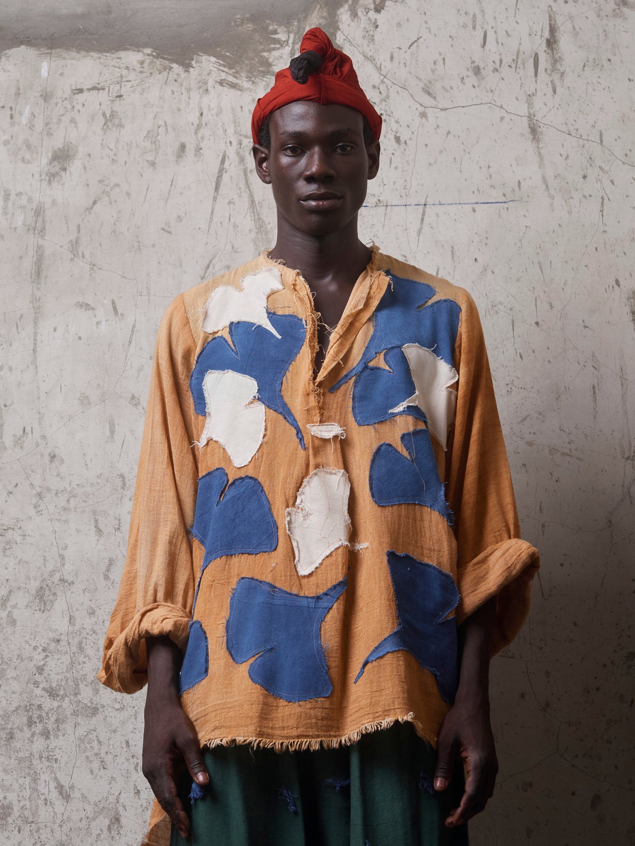 Kola Indigo Patch Tunic Top