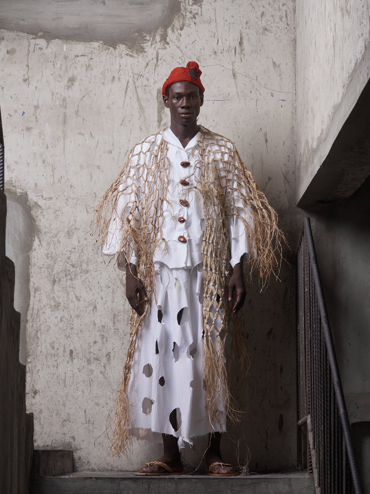 Nkà Raffia Overcoat