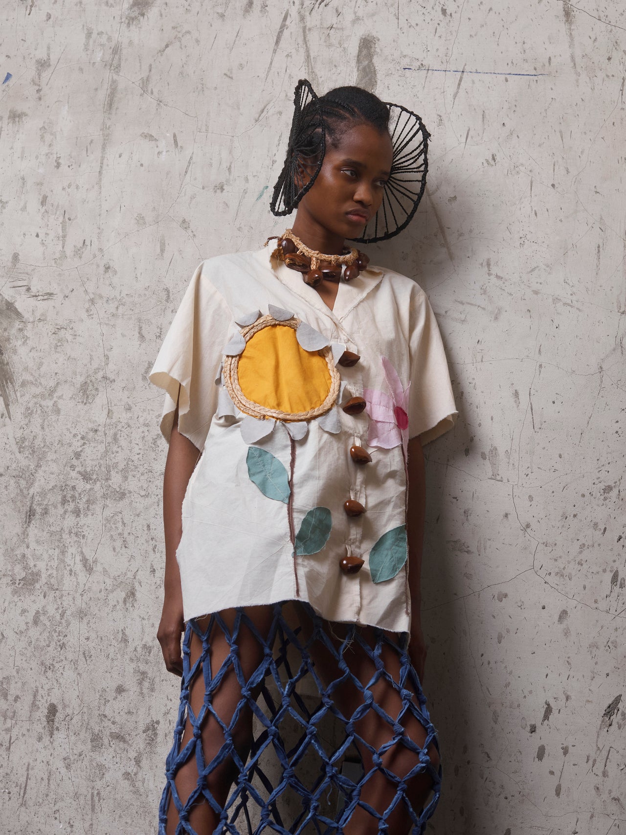 Sunburst Bloom Notch Shirt