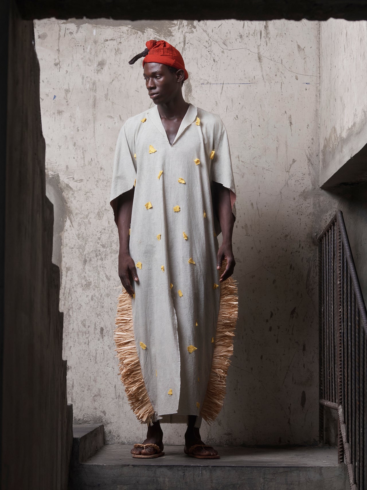 iko Raffia Kaftan