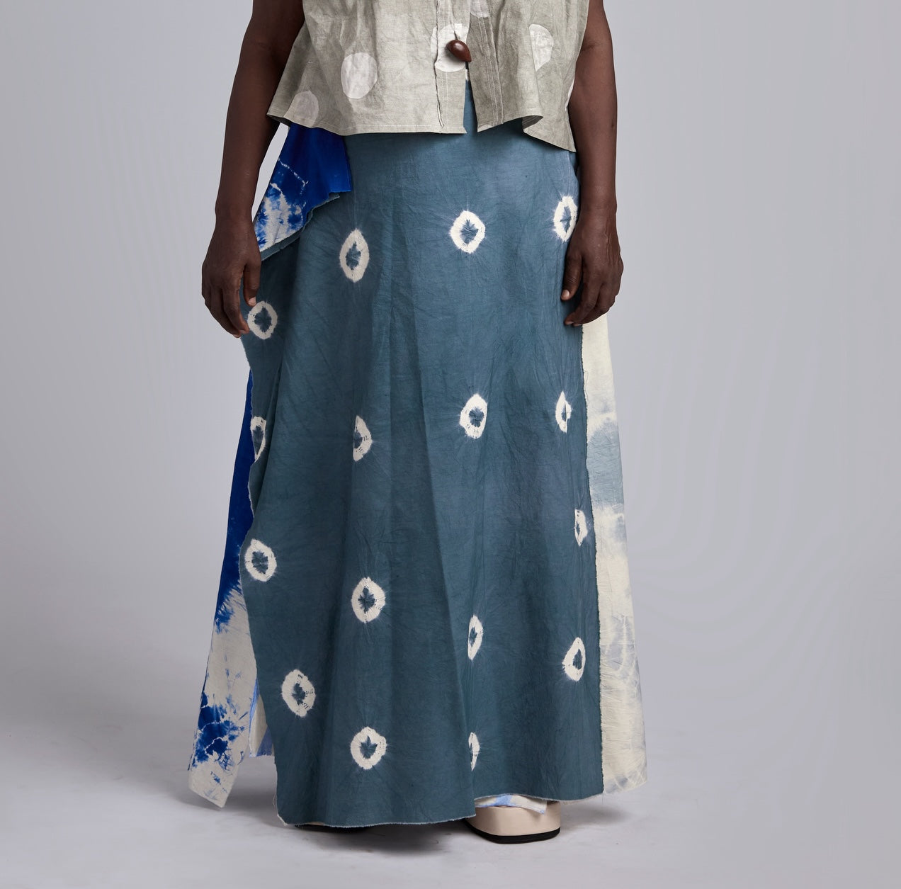 Ihunaya Wrap Skirt- Sky