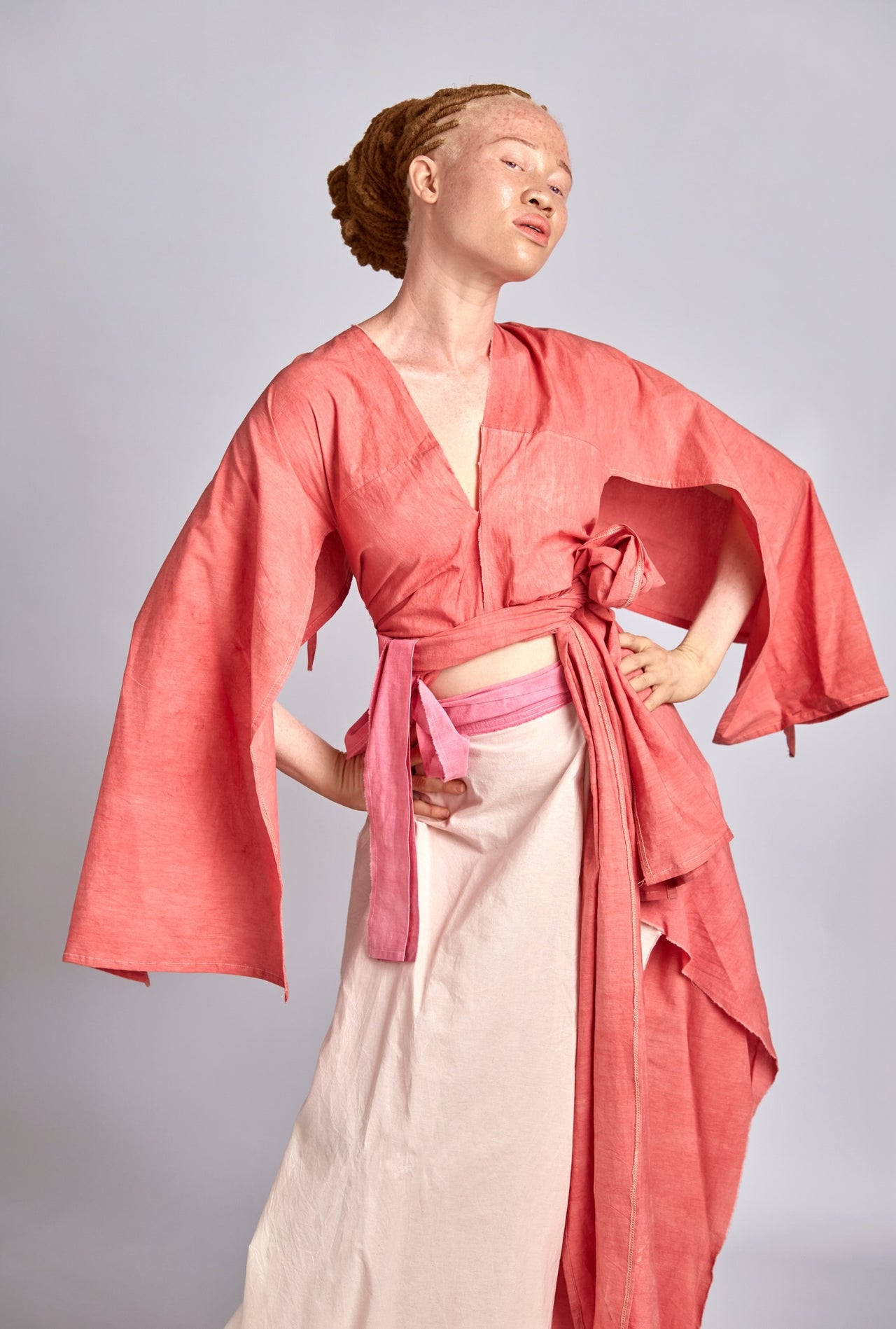 Ife Wrapped Chic Open-Back Top