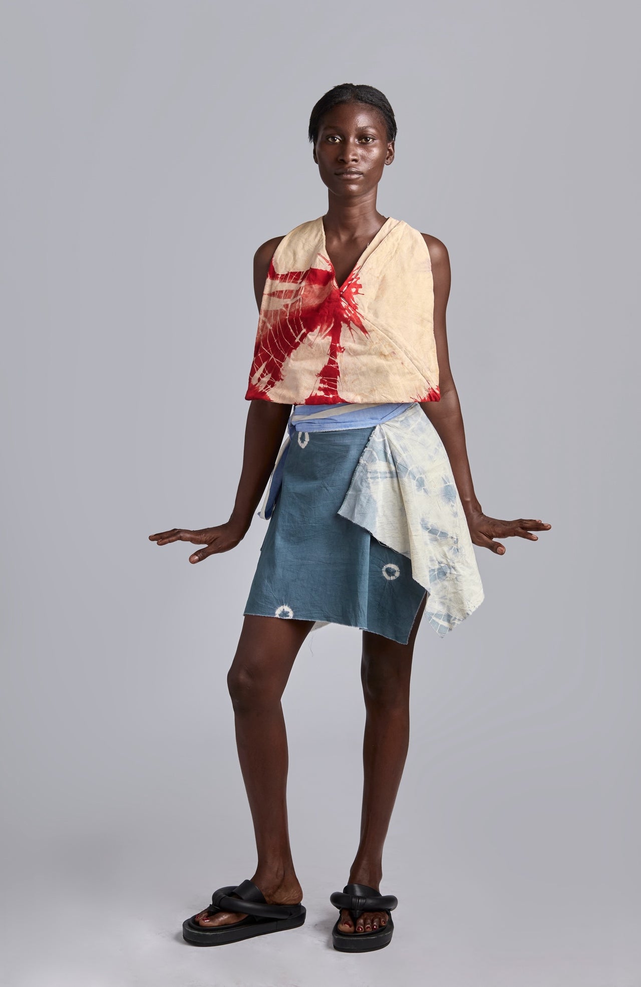 Ihunaya Mini Wrap Skirt- Cool
