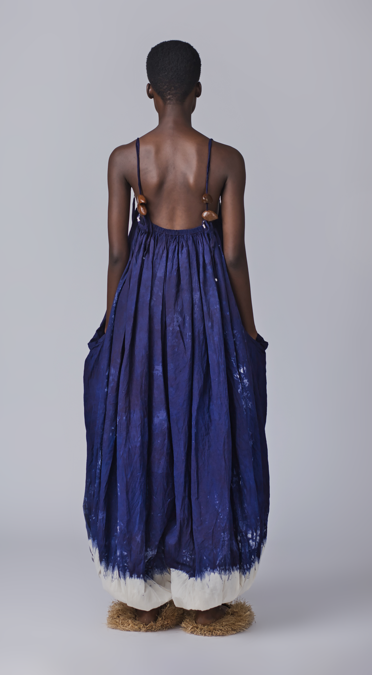 Eti Sleeveless Bubble Jumpsuit for Women - Midnight Blue