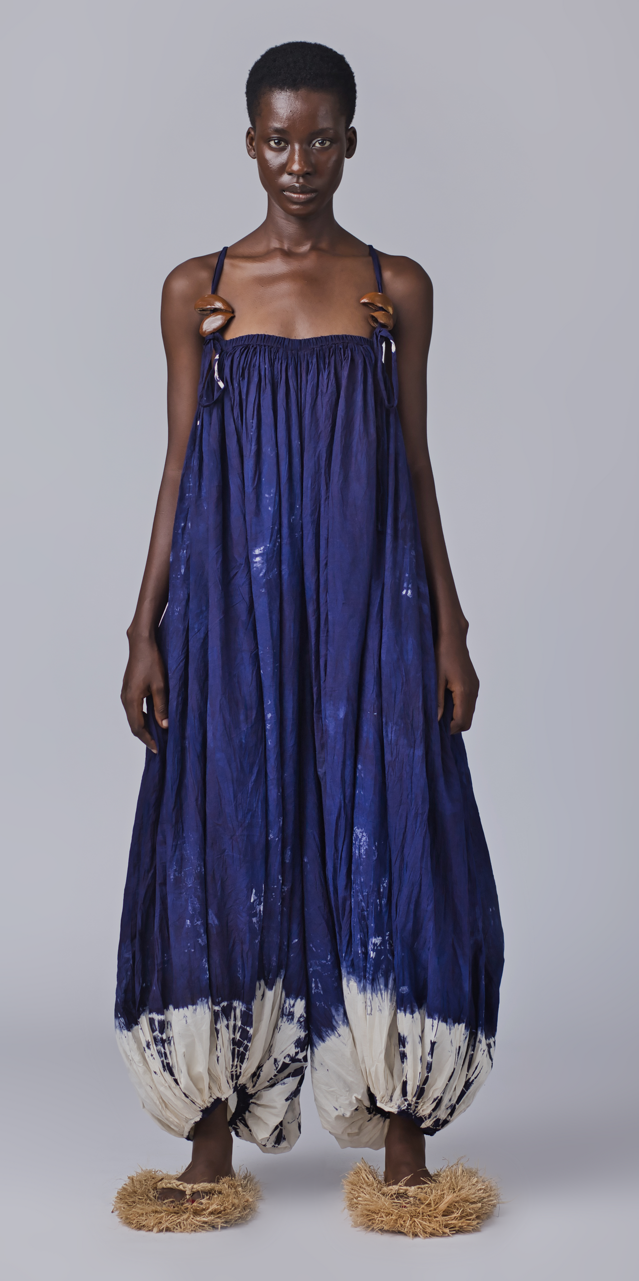 Eti Sleeveless Bubble Jumpsuit for Women - Midnight Blue