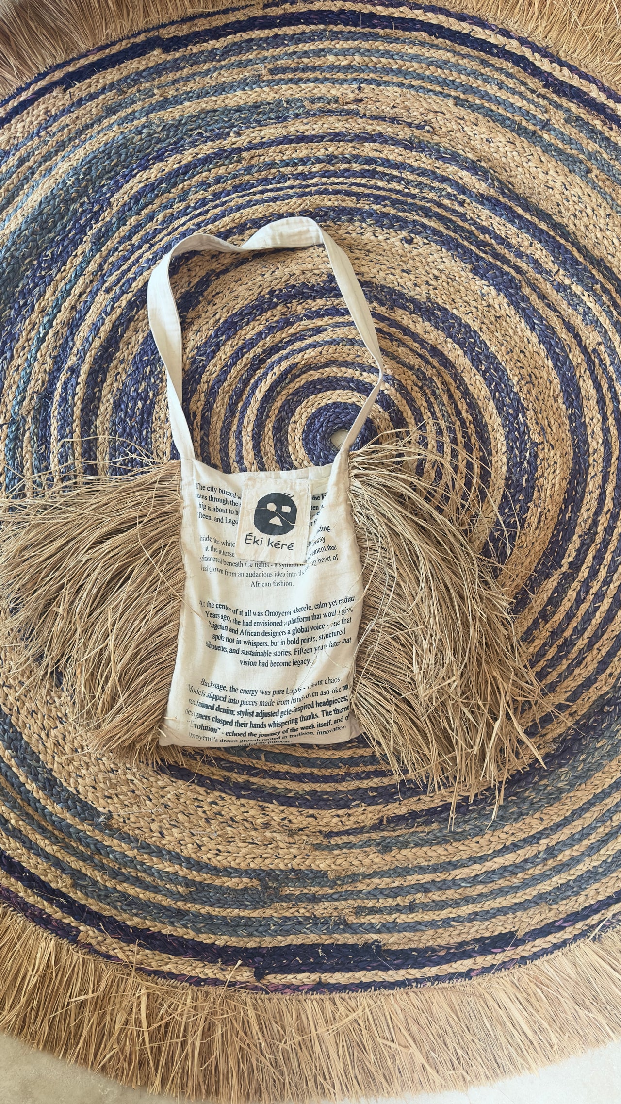The 15th Raffia Tote Bag