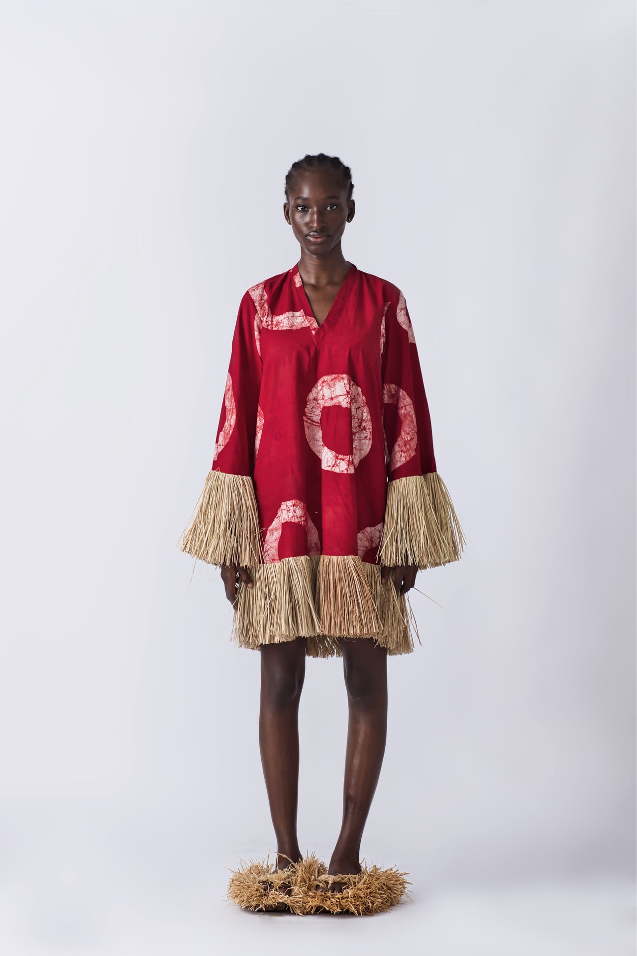 Raffia Doll Mini Dress - ( U.S Delivery)