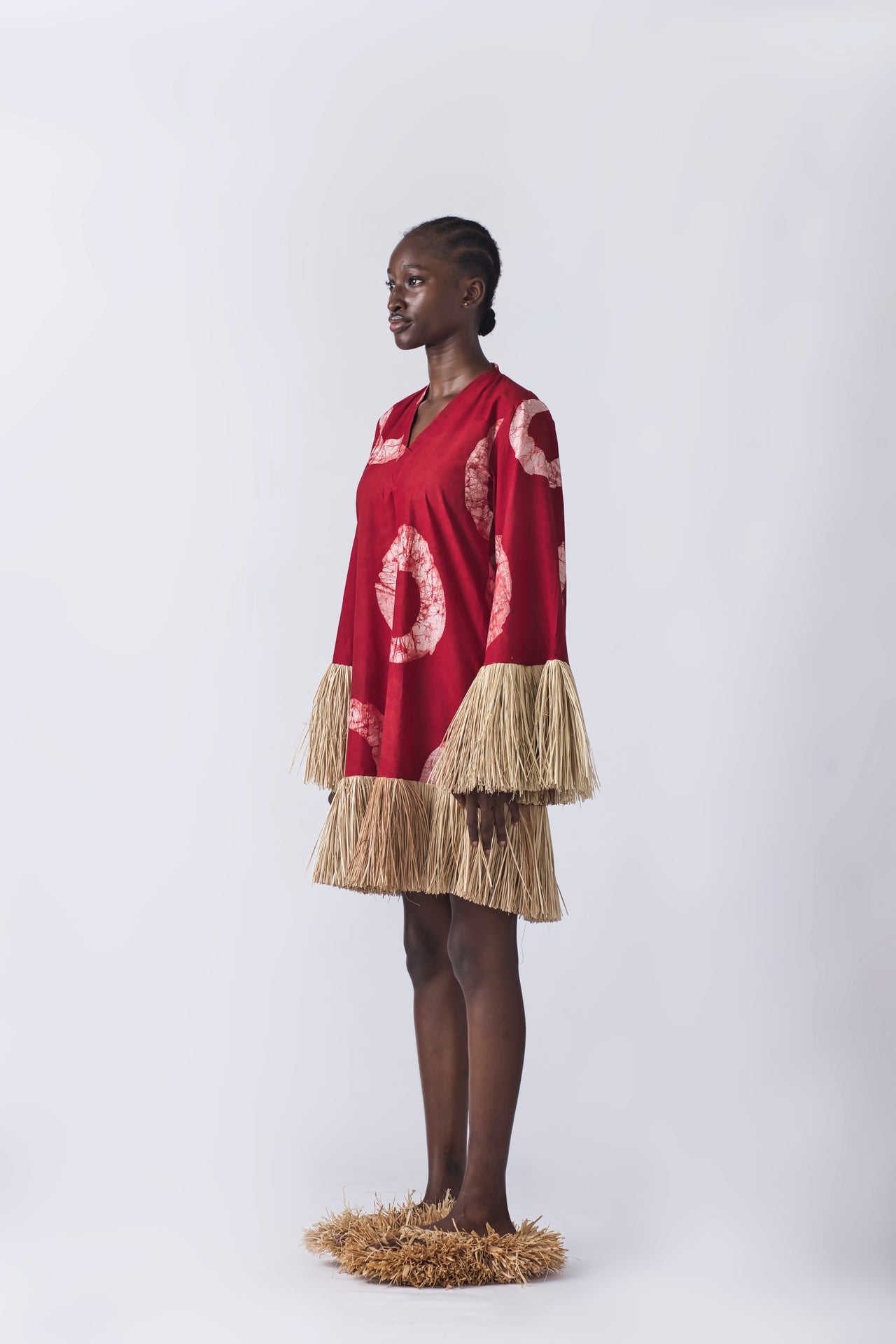 Raffia Doll Mini Dress - ( U.S Delivery)