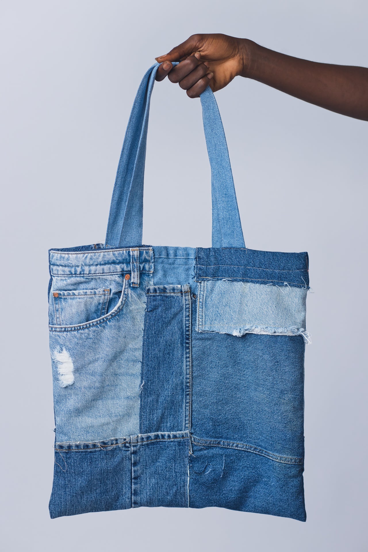 Up-cycled Denim Tote Bag