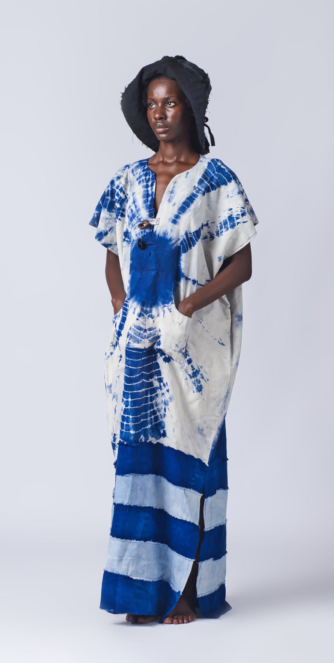 DANDI TIE AND DYE COTTON TUNIC KAFTAN