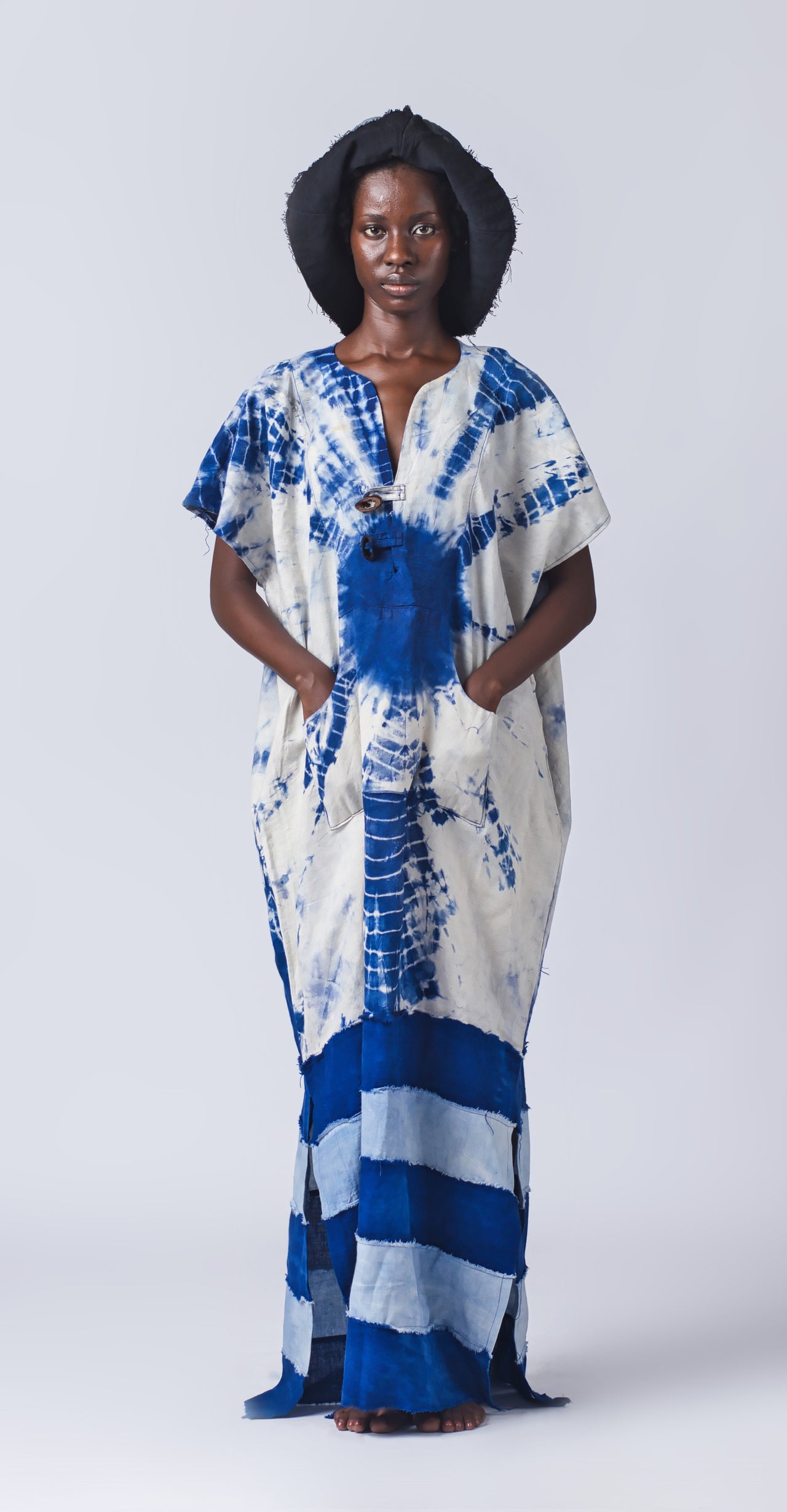 DANDI TIE AND DYE COTTON TUNIC KAFTAN