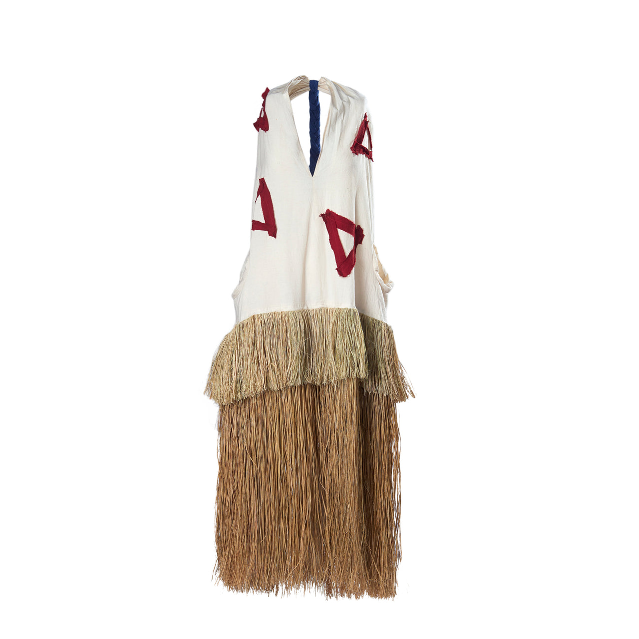 EMÁNA DOUBLE LAYER RAFFIA DRESS