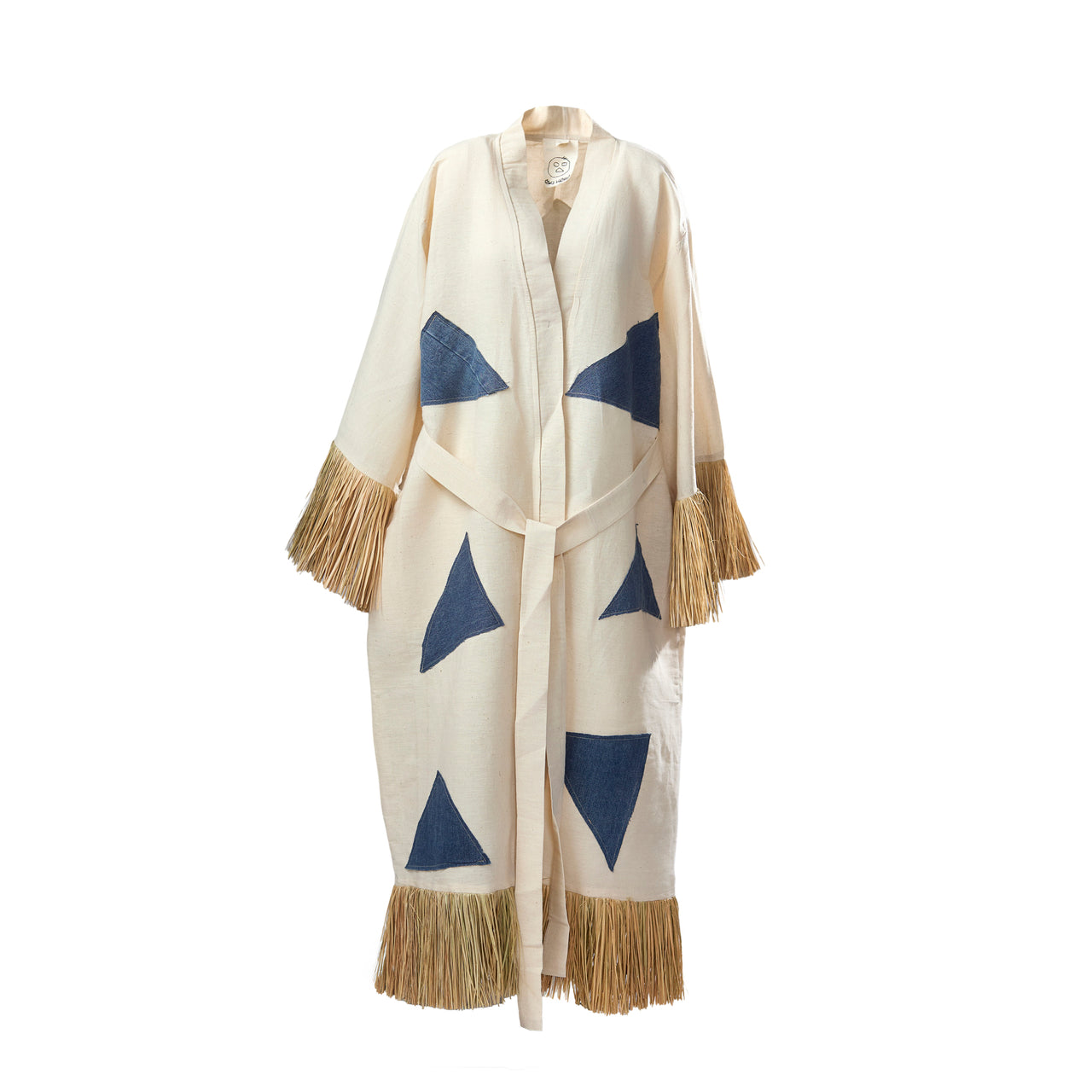 Denim Patch Kimono - (U.S Local Delivery)