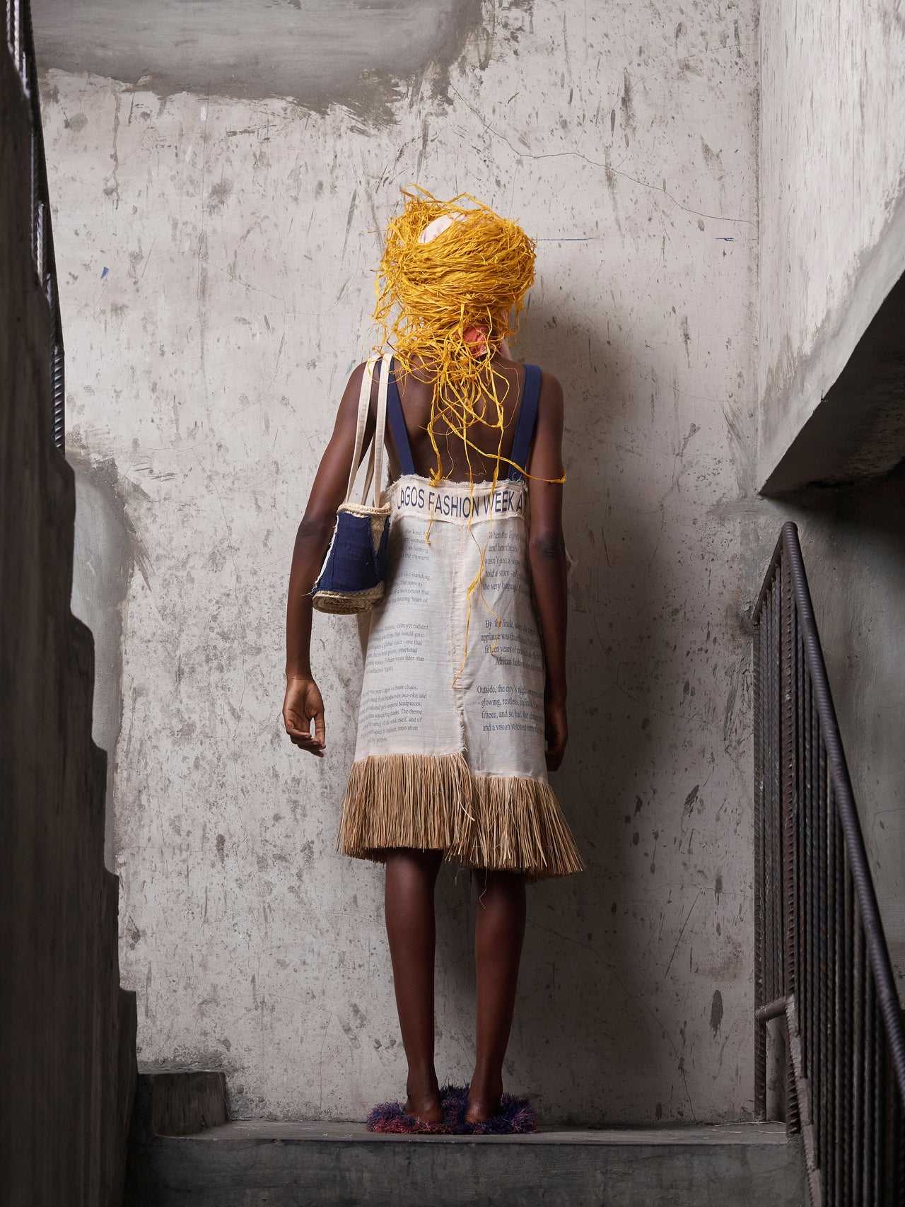 Usóró Ndō Raffia Mini Dress