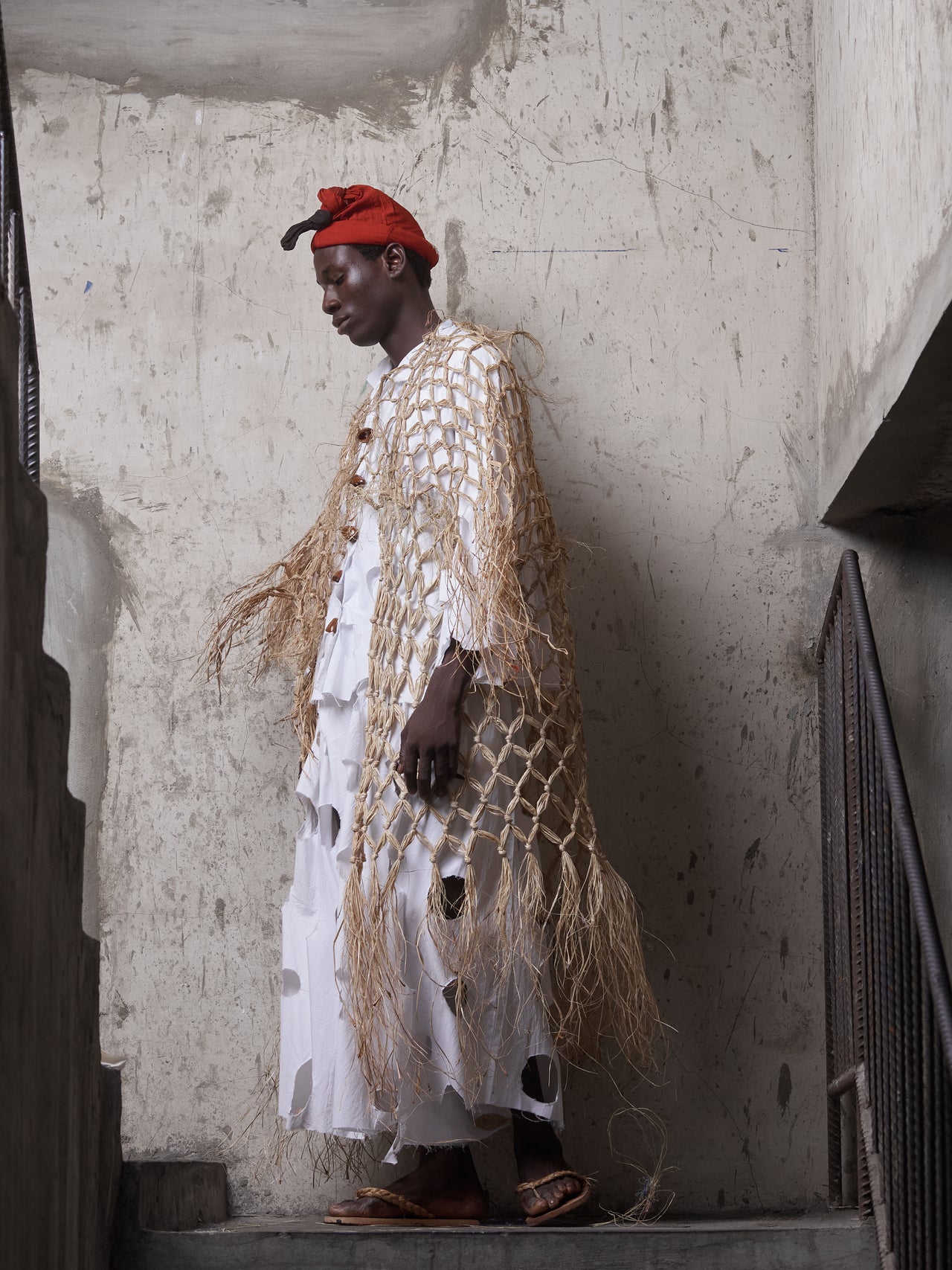 Nkà Raffia Overcoat