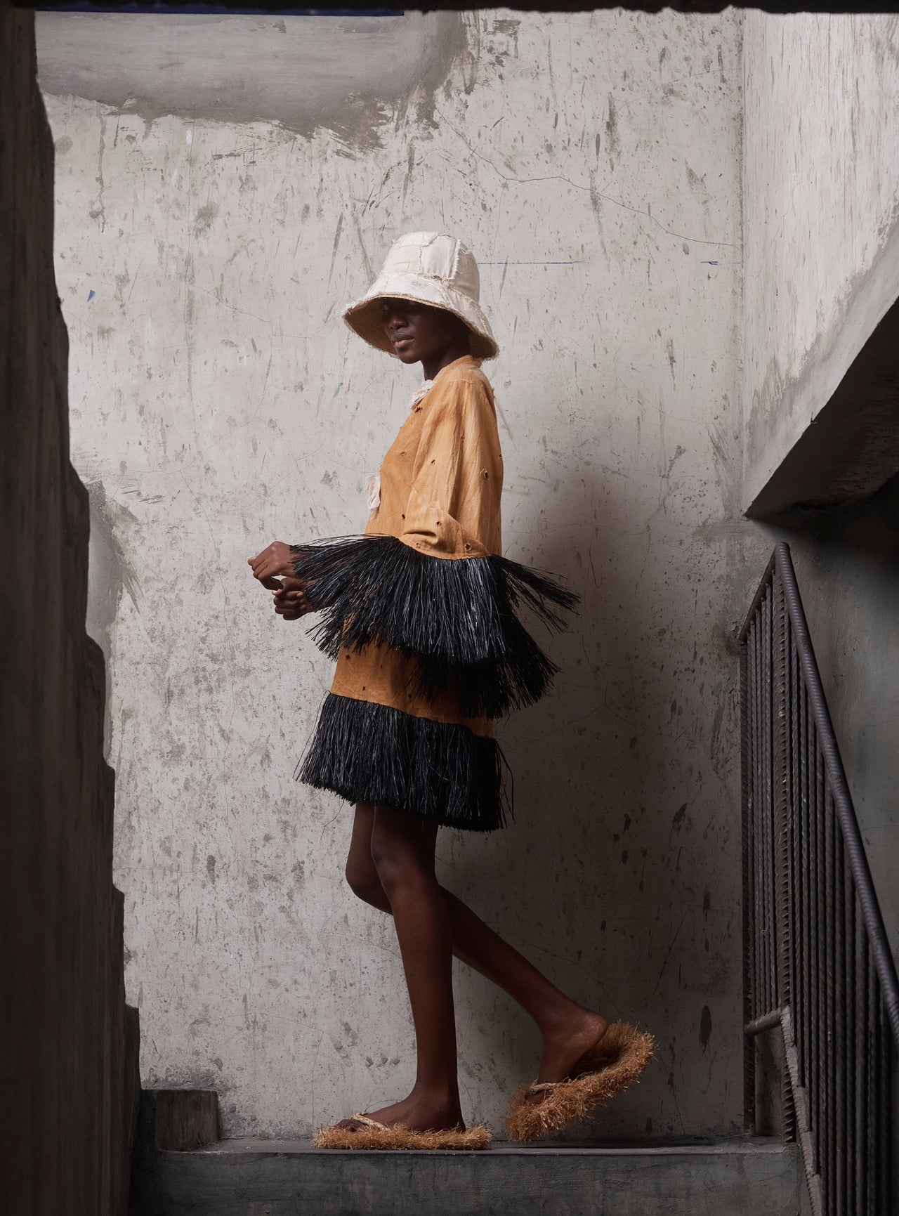 Ibóng Raffia Mini Dress