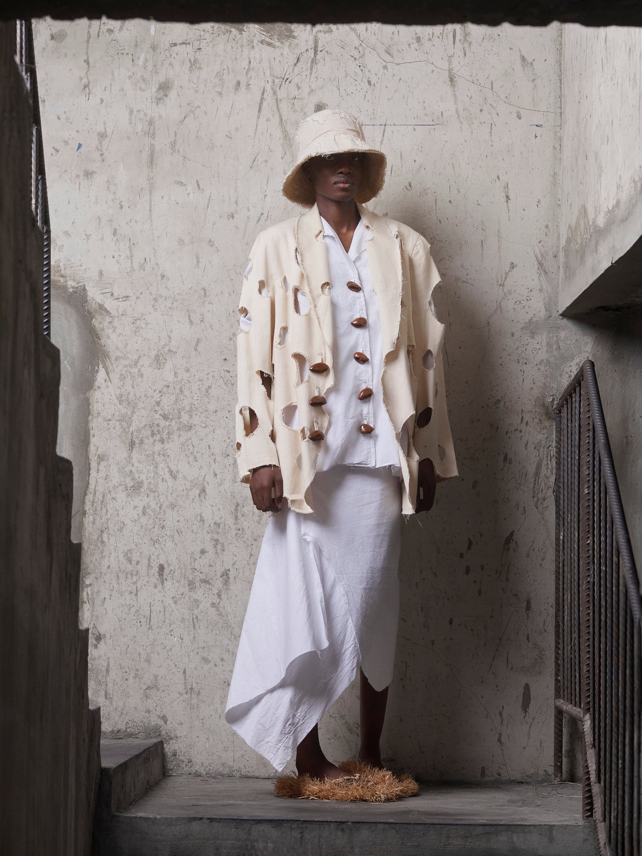 Usóró Openwork Cotton Jacket