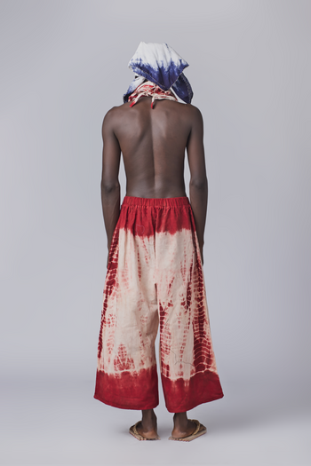 OLOÓ Tie and Dye Pant (Red)