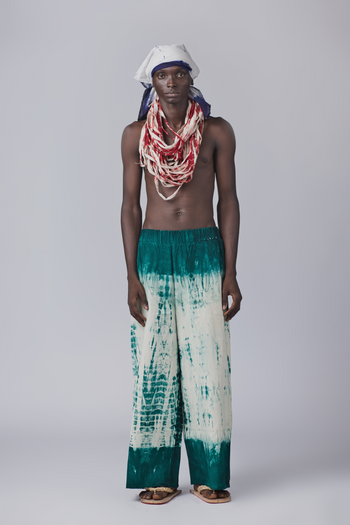 OLOÓ Tie and Dye Pant (green)