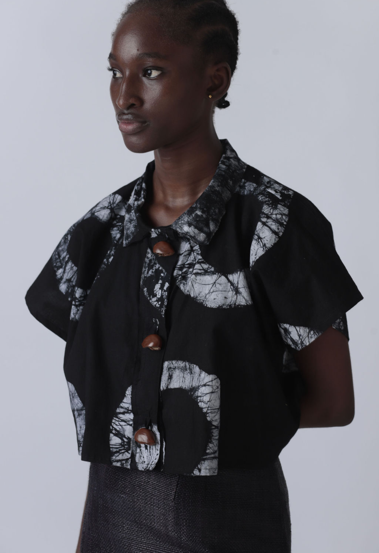 Seed of Heritage Batik Shirt- Classic Black