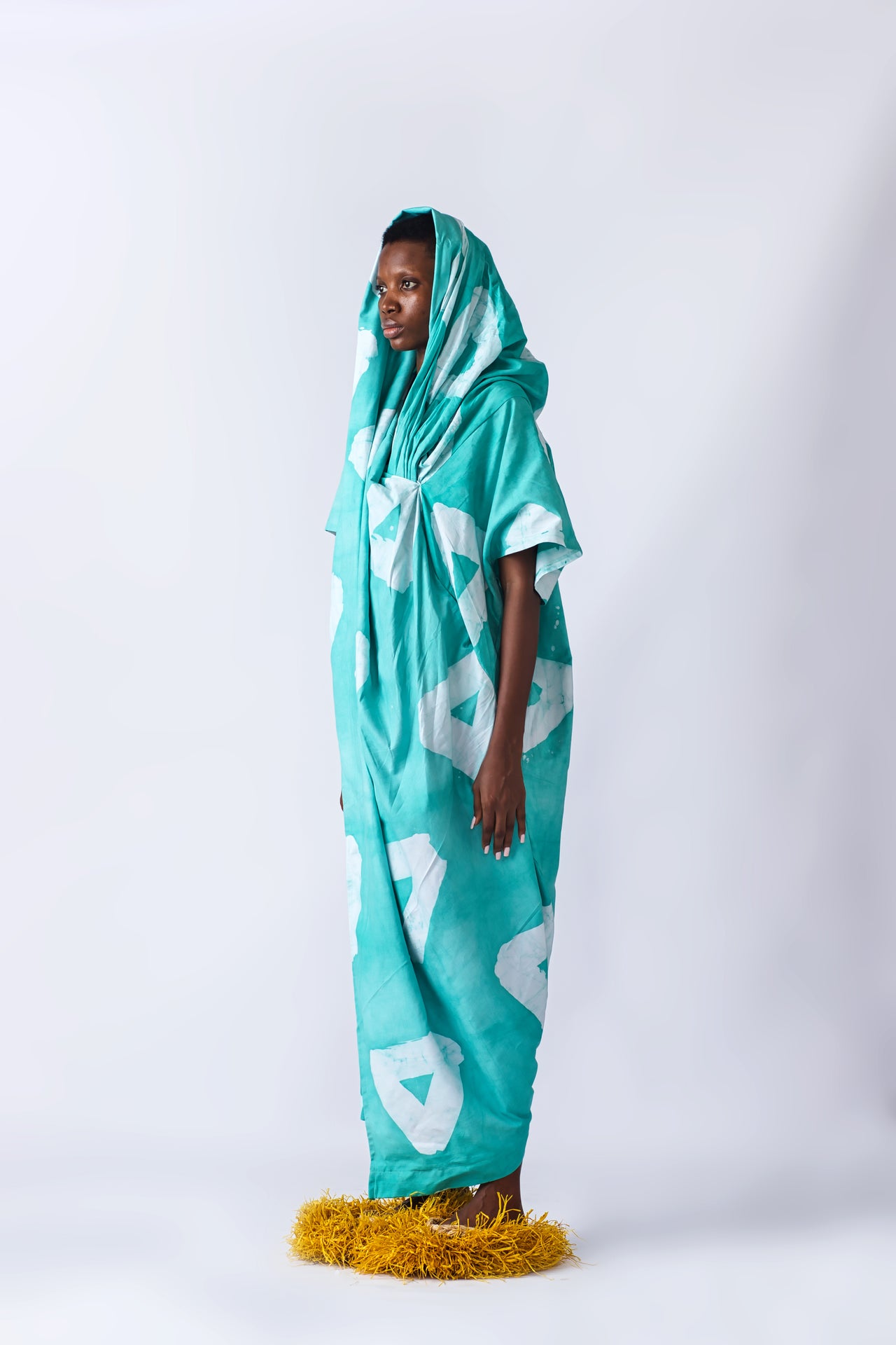 Shawl Kaftan - Turquoise