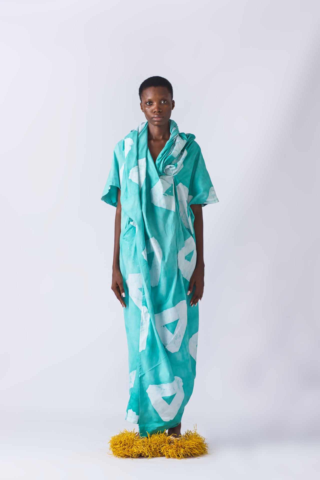 Shawl Kaftan - Turquoise