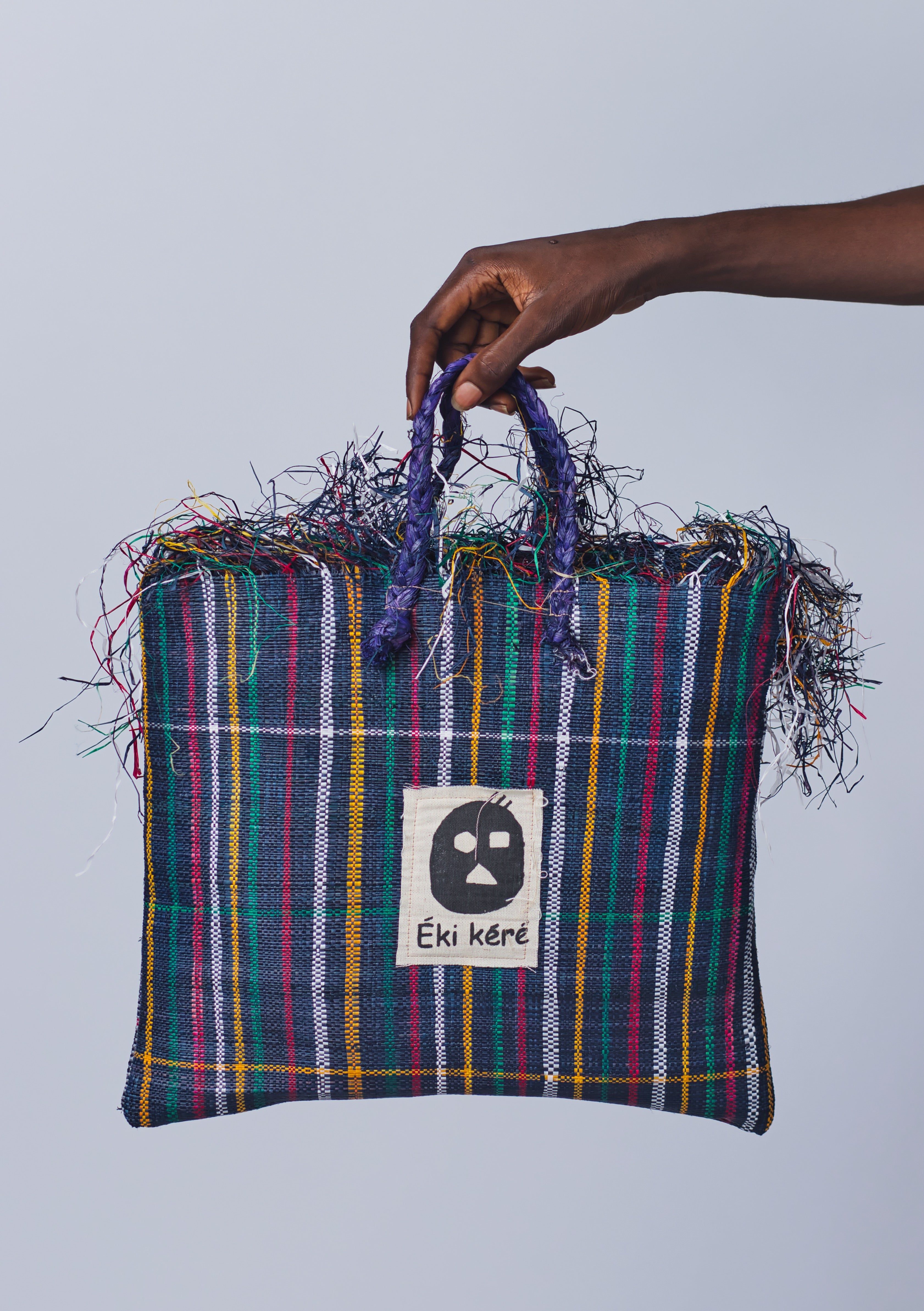 Flat Bottom Burkina Faso Purse/ retailer Burkina Raffia Bag.