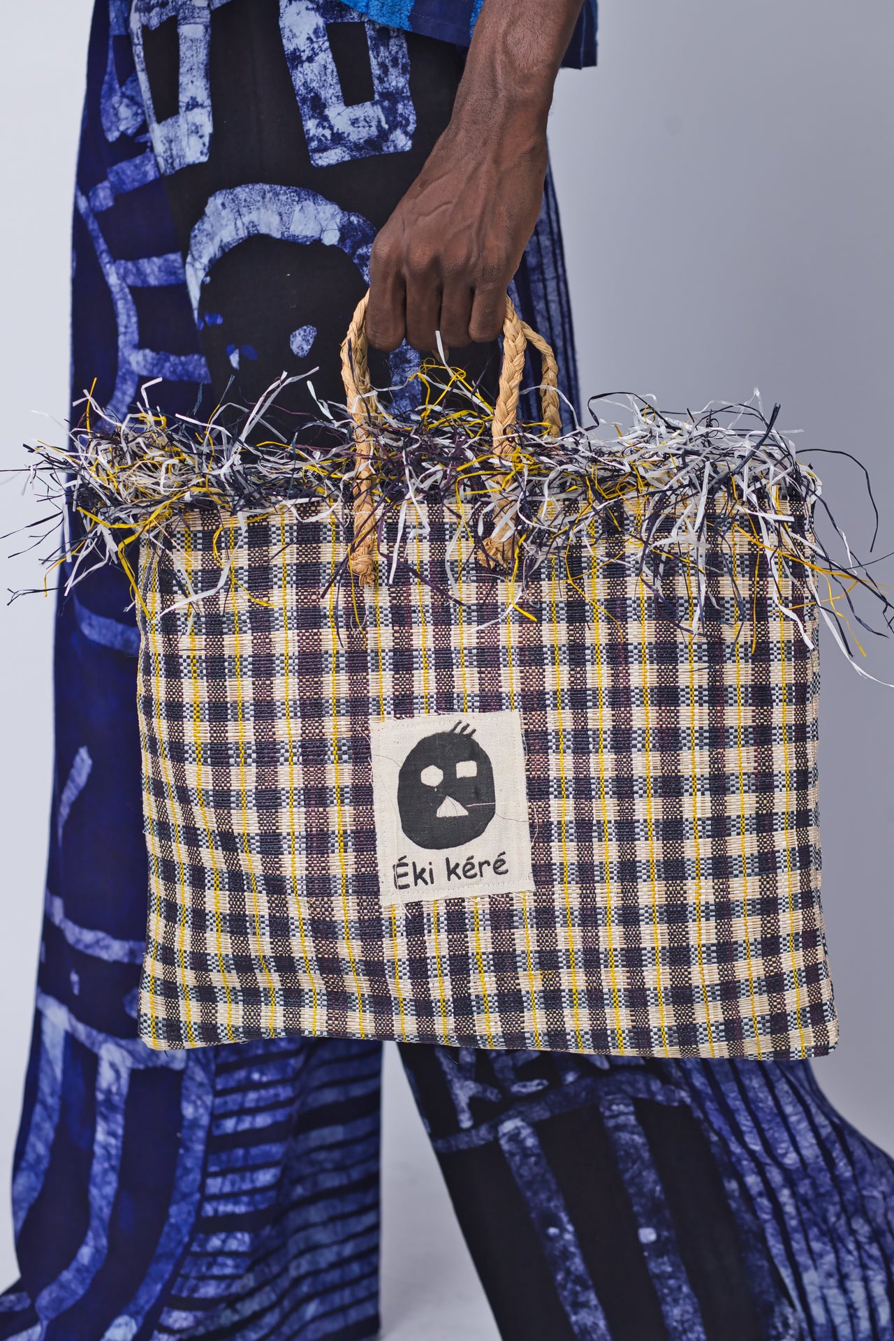 Woven Raffia Flat Bag