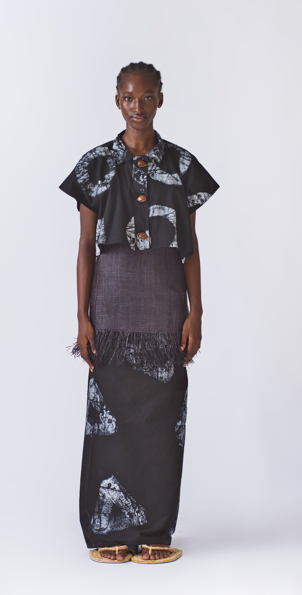 Seed of Heritage Batik Shirt- Classic Black