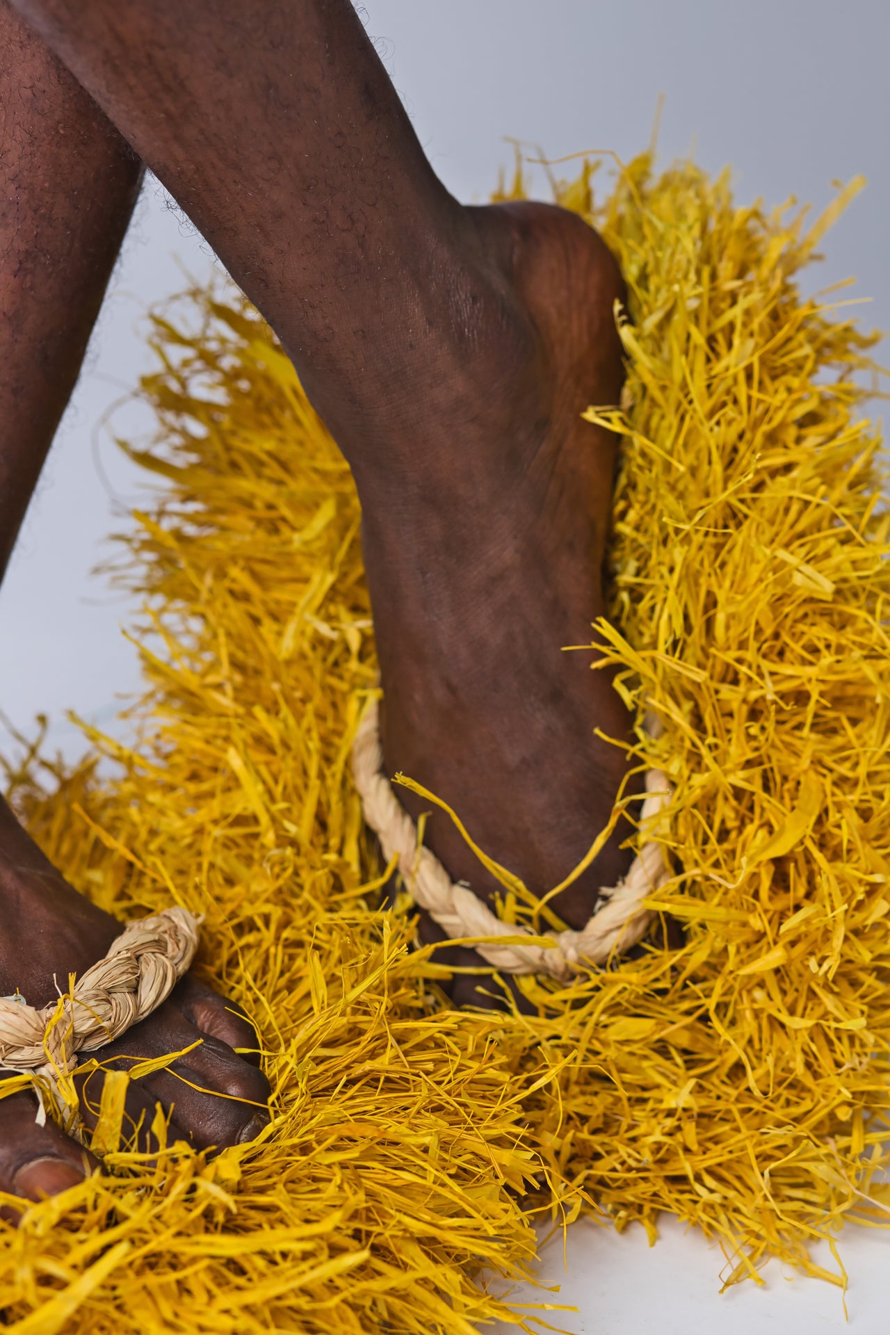 Raffia PomPom Flat Shoe